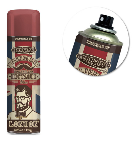 Imagem 5 de 5 de Silicone Perfumado Spray Destaque London 400ml Centralsul