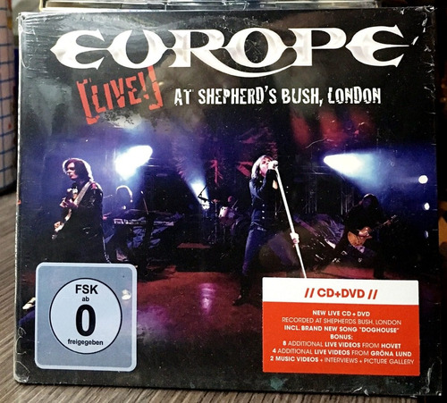 Europe - Live! At Shepherd's Bush, London Cd+dvd (2011)