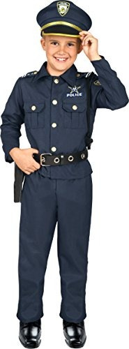 Disfraz Para Niño De Policía Talla Small- Halloween 