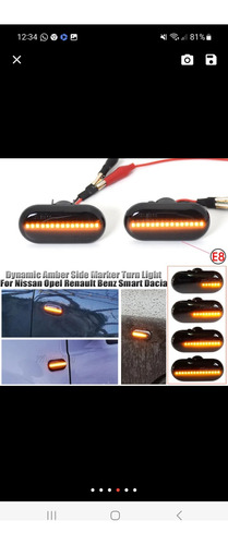 Cocuyo Luz Led Direccionales Lateral Renault Twingo Clio