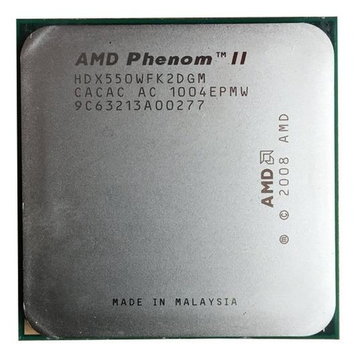 Processador AMD Phenom II X2 550 (rev. C3) HDX550WFK2DGM  de 2 núcleos e  3.1GHz de frequência