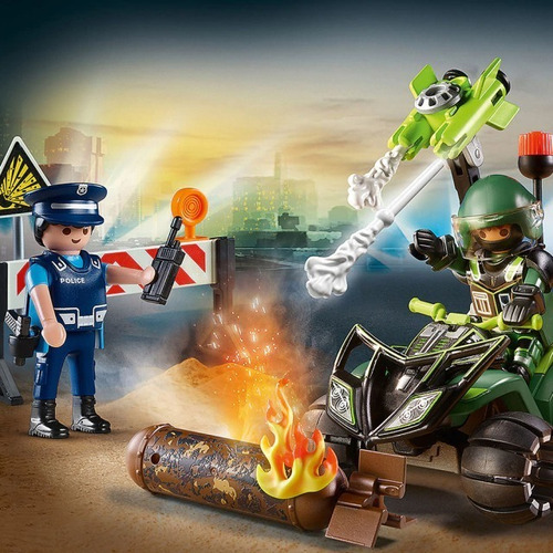 Imagen 3 de 3 de Playmobil Entrenamiento De Policia Auto City Action 70817 Ed