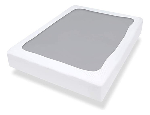 Cubrecolchon Impermeable 2 Plazas Color Blanco