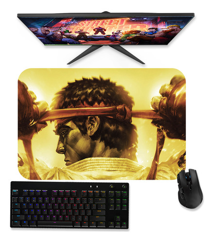 Mousepad Gamer Grande 60x40 - Street Fighter - Ryu 1