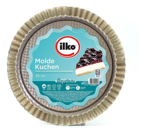 Imagen 2 de 4 de Ilko Molde Kuchen 28 Cm Non Stick Gold
