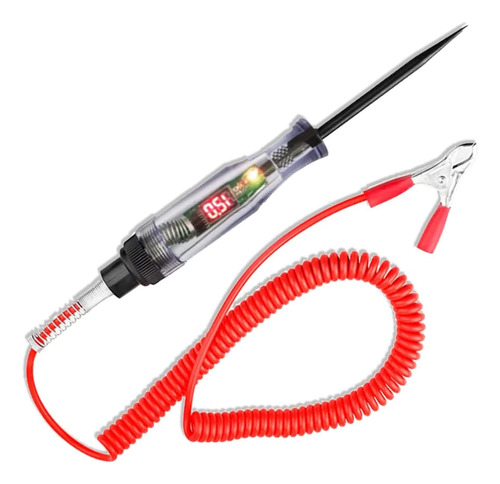 Probador Circuito Led Digital Luz Prueba Automotriz Cable Dc