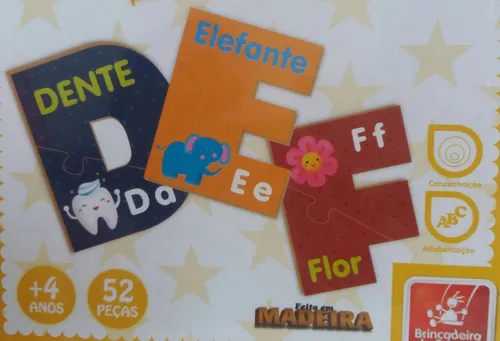 Quebra Cabeça Aprendendo o ABC - Ludopia