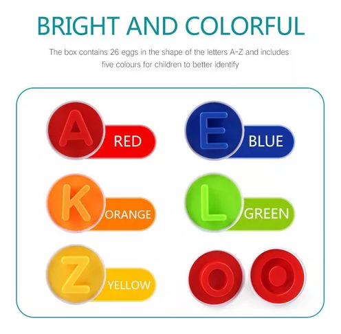 Juguete Didáctico De Huevos De Colores, Juego Didáctico Para