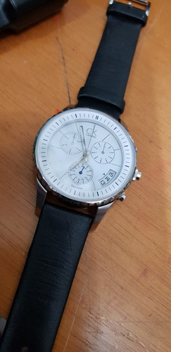 Calvin Klein K32174 02 Swiss Made, Vidro Saphira, Máq Eta