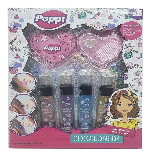 Set De Cabello Fashion Pinta Pelo Poppi Jeg S22612 El Gato