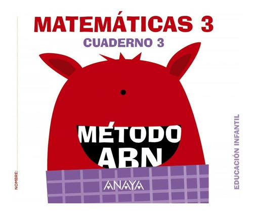 Libro Nivel Iii Cuaderno Matemáticas 3  Abn  Infantil 5 Añ