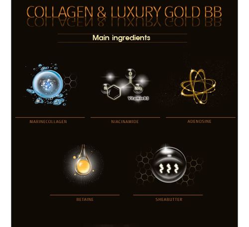 3w Clinic Collagen Luxury Gold Bb Cream 1.69oz Spf50/pa Cuid
