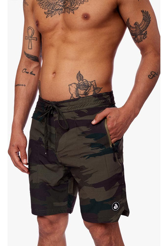 Short Para Hombre Dunkelvolk Amphibian Traveller 18 Camo