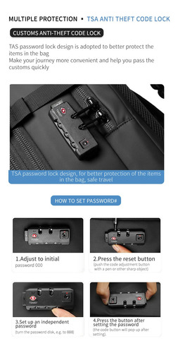 Mochila For Hombre, Multifuncional, Bolsa De Viaje, Compresión Al Vacío, Impermeable, For Viajes De Negocios, Nueva Mochila For Computadora De Gran