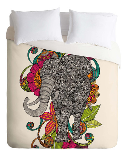 Deny Designs Valentina Ramos Ruby The Elephant Funda Nórdica