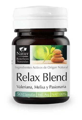 Relax Blend Natier 50 Cápsulas Sedante Natural Relajante