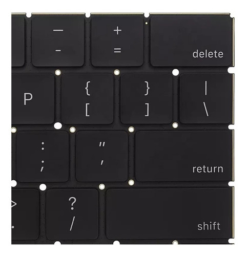 Teclado Para Macbook Pro A1706 A1707 2016 2017 Americano Us Cor Preto Idioma Inglês Americano