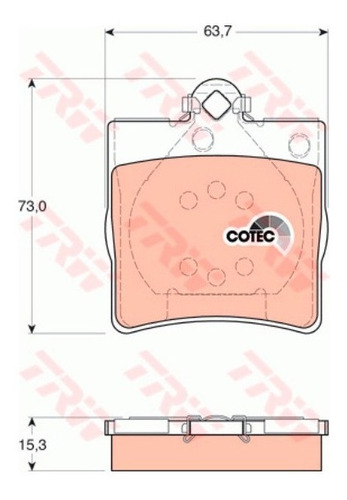 Pastilhas De Freio Tras. Mercedes C200 1995-2001 W202