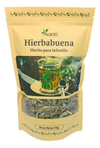 Infusión Hierbabuena, Sobre 70g. 100% Puro. Avanti