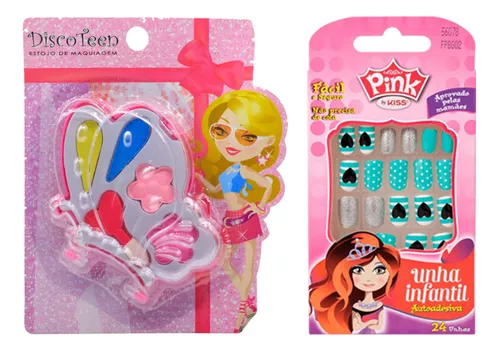 2 Paleta 12 Sombras Coloridas Kit Infantil Crianças Bonita