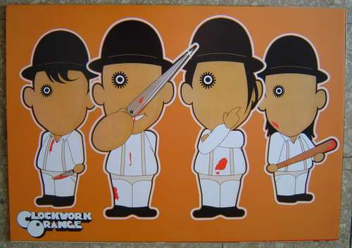 Poster De La Naranja Mecanica - Clockwork Orange De Kubrick