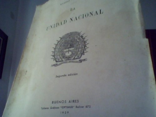 La Unidad Nacional De Ricardo Font Ezcurra (1939)