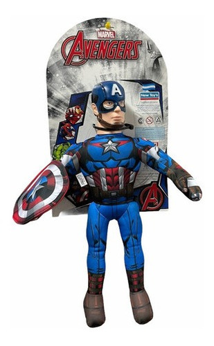 Muñeco Soft Capitan America Con Licencia Original New Toys