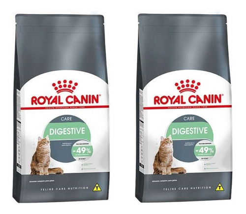 Ração Royal Canin Gato Digestive Care 1,5kg Kit 2 Unidades