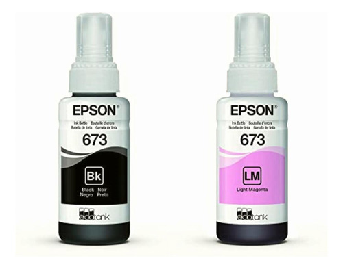 Epson T673120-al Botella Tinta Negro + T673620-al Botella