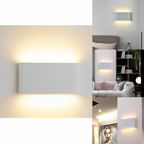 Lampara Arbotante Pared Exterior Interior Para Baño Led 12w