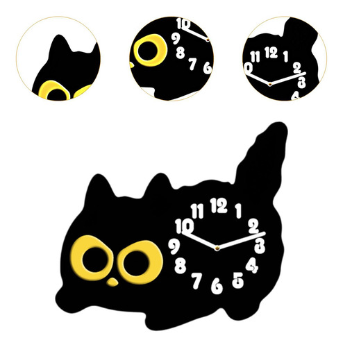 Tabletop Cat Reloj Mantel Reloj Desk Gatking Desk Reloj
