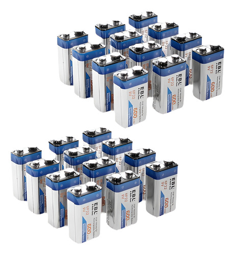 Ebl De 24cps 9 Voltios 9v 600mah Li-ion Baterías Recargables