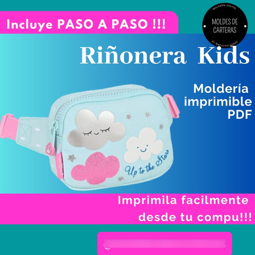 Moldes De Carteras Moldería Digital Pdf Patrones Riñonera K