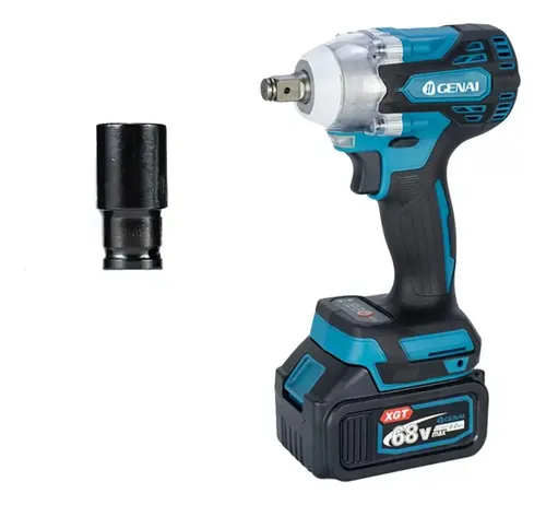 Kit4 Chave De Impacto Parafusadeira Esmerilhadeira 68v Genai