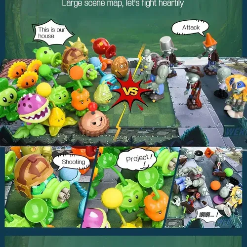 Sd Christmas Gift Plant Zombie Jogo Conjunto 25 Acessório Eq