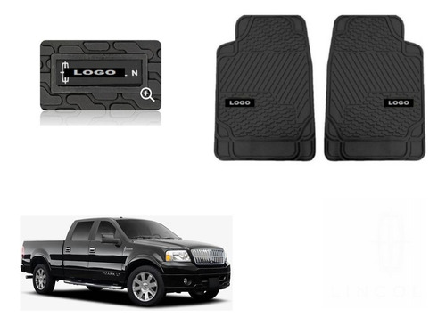 Tapetes 2pz Delanteros Logo Lincoln Mark Lt 2007 A 2011