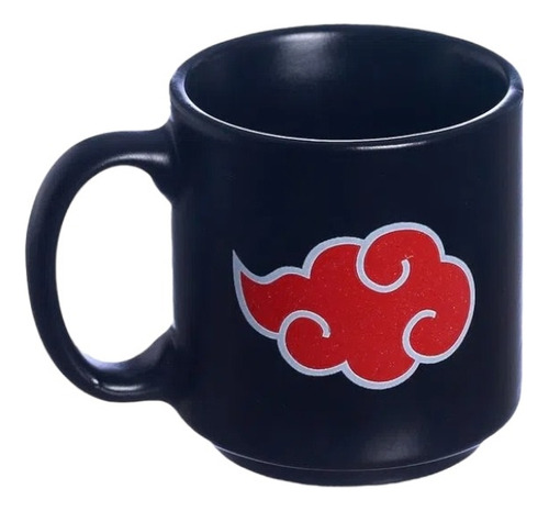 Caneca Mini Tina Akatsuki Naruto 100ml Zona Criativa Cor Preto