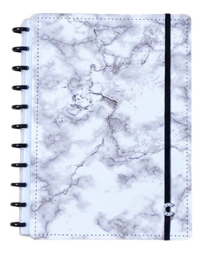 Cuaderno inteligente Bianco Marble de 80 hojas, tamaño grande