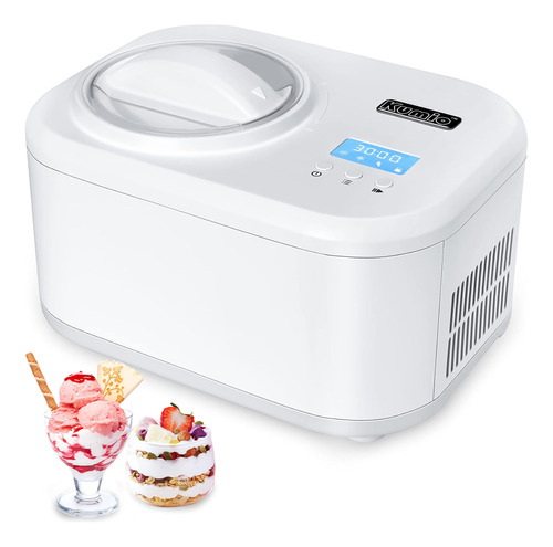 Kumio Máquina Para Hacer Helados Automática De 1 Cuarto De G