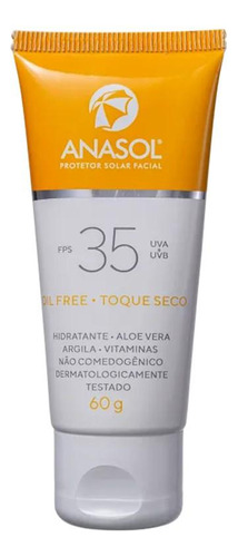 Anasol Fps 35 Protetor Solar Facial 60g