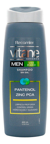  Vitane Men SHAMPOO VITANE MEN USO DIARIO SIN SAL 400 ML Sin Sal