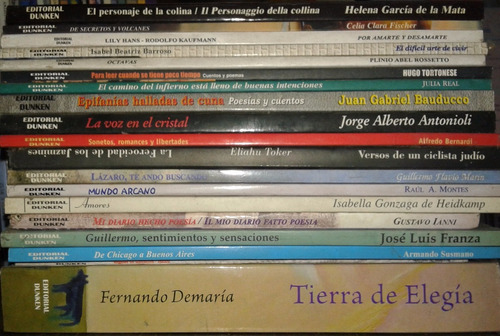 Imagen 4 de 6 de Lote De 70 Libros De Poesia * Editorial Dunken *
