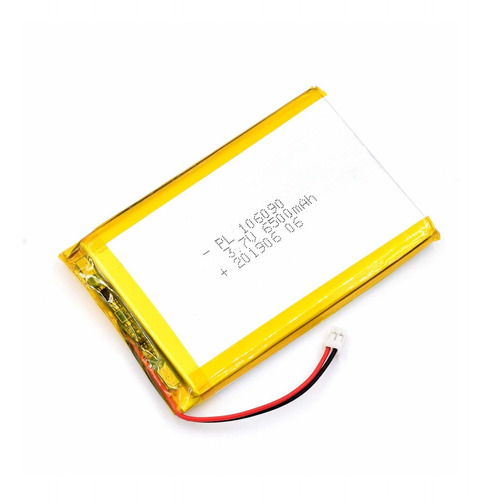 AKZYTUE 3.7V 6500mAh 106090 Lipo Battery Rechargeable Lithium Polymer ion Battery Pack with JST Connector 