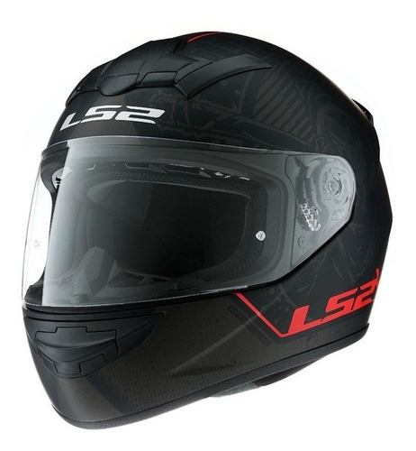 Casco Moto Integral Ls2 352 Street - En Teo Motos Color Negro Tamaño del casco M