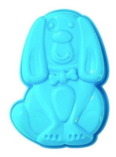 Pavoni Platinum Silicone Arcy-dog Mini Cake Mould, Blue