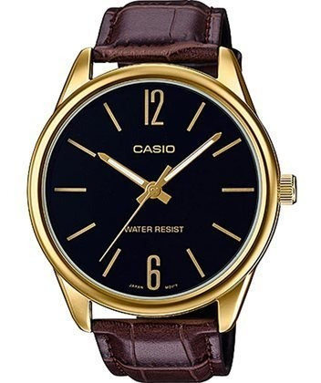 Relógio Casio Masculino Couro Mtp-v005gl-1budf