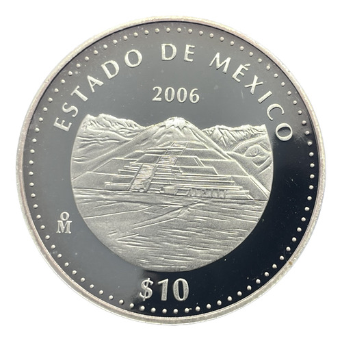 Moneda De Los Estados, Estado De Mexico, Segunda Fase, Plata