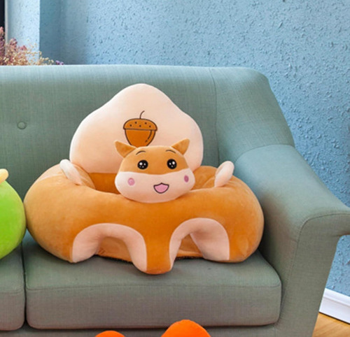 Bebé Sillón Soporte Sentar Dinosaurio Perrito Cerdito Conejo Café