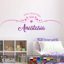 Comprar Vinilos Decorativos Princesas Nombre Personalizado Niñas