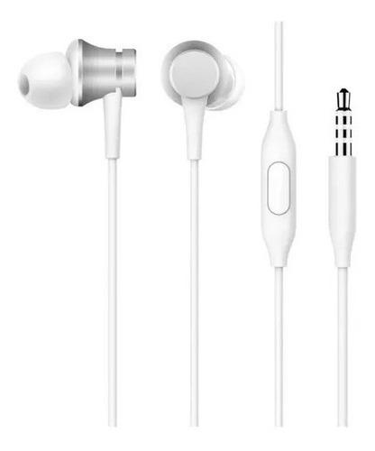 Auriculares Xiaomi Original Mi Basic In Ear Plateado 3,5mm 